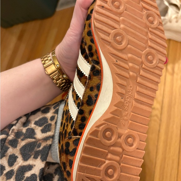 Adidas Samba SL 72 OG- Cheetah print w/ Orange Accents - Picture 5 of 7